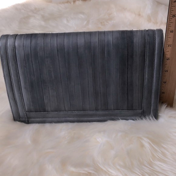 Eel skin leather vintage clutch with strap. Unbranded - Picture 7 of 12